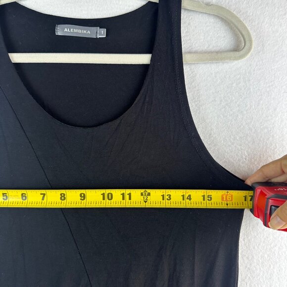 Alembika Dress Womens Size 1 Small Black Asymmetrical Lagenlook Grunge Layering - Picture 8 of 12